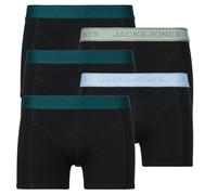 JACK & JONES Boxers 'JACWesley' bleu clair / kaki / vert foncé / noir, Taille S