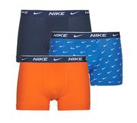 Nike Essential Cotton Stretch Trunk Caleçon Pack de 3 Hommes - bleu clair, orange, Taille S