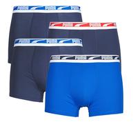 Boxers hommes Puma DUO LOGO BOXER ECOM Pack de 4 Bleu EU XL