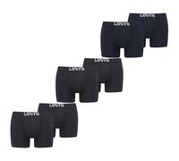 Boxers Levis Pour Hommes Unis Basic Rouge Blanc Bleu Gris Noir - Pack De 6