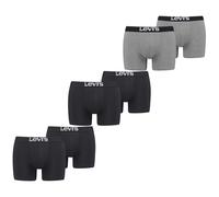 Boxers Levis Pour Hommes Unis Basic Rouge Blanc Bleu Gris Noir - Pack De 6