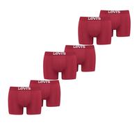 Boxers Levis Pour Hommes Unis Basic Rouge Blanc Bleu Gris Noir - Pack De 6