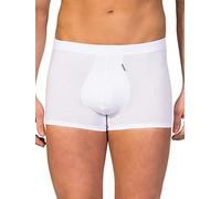 Boxers pour homme - Coton égyptien - Modèle Shorty - ZD - Couleurs et tailles disponibles (de la S à la 2XL) - Blanc - Large