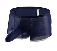 Boxers pour homme en tissu tricoté stretch sous-vêtements confortables shorts rétro légers minces caleçon uni doux et ajustement idéal pour le sport et la vie quotidienne Un cadeau pour mon ami