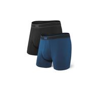 Saxx Underwear - Boxers Daytripper Comfort Stretch BB Fly - Pack de 2 Noir/City Blue Taille S
