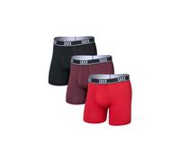 Boxers saxx essential performance mesh brief fly rouge marron noir homme lot de 3