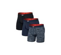 Boxers saxx multi sport mesh brief fly bleu noir homme lot de 3