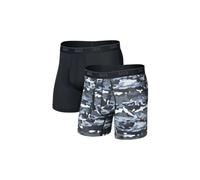 Boxers saxx quest quick dry mesh gris noir lot de 2