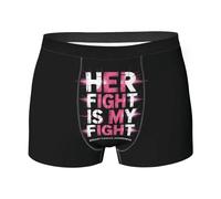 Boxers Trunks pour Homme Lutter Contre Le Cancer du Sein Extensible Calecon Stretch Calecon Léger pour Liberté De Mouvement Chambre À Coucher Loisirs XL