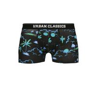 Urban Classics Boxers bleu / bleu nuit / jaune / gris, Taille M