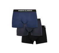 Urban Classics Boxers Organic 3-pack pour hommes Darkblue/Navy/Black Taille M