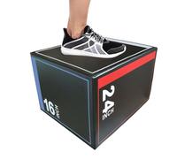 Boxes de saut pour l'entraînement - Boîte pliométrique antidérapante pour l'entraînement de saut, appareil de coordination stable pour les sportifs, la rapidité, les squats, les jeunes mouvements