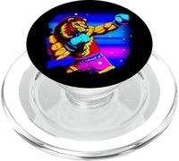 Boxeur de Boxe Lion Boxing Cool Funny Lion PopSockets PopGrip pour MagSafe