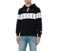 BOXEUR DES RUES Sweat à capuche avec bande contrastée, Noir , XS
