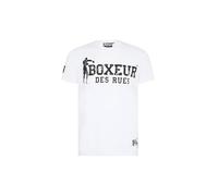 BOXEUR DES RUES T-Shirt Iconique Blanc et Noir, XL