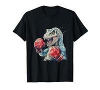 Boxeur Dinosaure T-Rex Kickboxing Amoureux de boxe T-Shirt