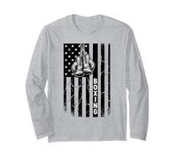 Boxeur Patriotique de Boxe Drapeau des États-Unis de l'Indépendance Manche Longue