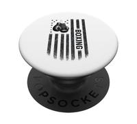 Boxeur Patriotique de Boxe Drapeau des États-Unis de l'Indépendance PopSockets PopGrip Adhésif