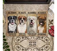 Boxeur, Sois Fort, Sois Courageux, Sois Humble, Sois Dur À Cuire Welcome Paillassons Absorbant Paillasson Intérieur Anti-Salissures Paillasson D'Entree pour Extérieur Salon Chambre 40X60 Cm