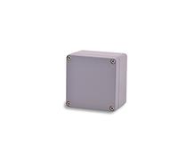 BOXEXPERT Alster Boîtier industriel en aluminium 100 x 100 x 81 mm IP 66 Gris RAL7001 Boîtier de distribution