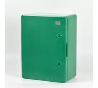 BOXEXPERT Boîte de distribution extérieure en plastique ABS IP65 - Boîtier vert (série Fleet) - 400 x 300 x 170 mm - Armoire murale extérieure - Boîtier industriel étanche - Boîtier vide - Boîte à