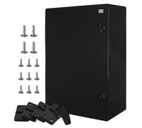 BOXEXPERT coffret de distribution exterieur IP65 ABS 700 x 500 x 250 mm Fleet, etanche, armoire electrique/coffret mural, boitier industriel vide, noir