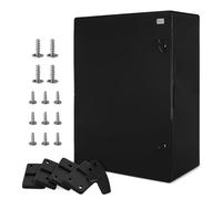 BOXEXPERT coffret de distribution exterieur IP65 ABS 800 x 600 x 260 mm Fleet, etanche, armoire electrique/coffret mural, boitier industriel vide, noir