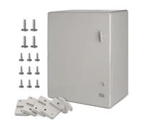 BOXEXPERT® coffret electrique etanche exterieu [plastique ABS - IP65] Gris (la série Fleet) 500x400x240mm | boitier electrique | coffret électrique étanche | armoire electrique | coffret etanche