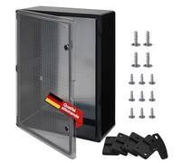 BOXEXPERT® coffret electrique etanche exterieu [plastique ABS - IP65] Noir porte transparente (la série Fleet) 700x500x250mm | boitier electrique | coffret électrique étanche | armoire electrique