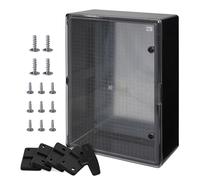 BOXEXPERT® coffret electrique etanche exterieu [plastique ABS - IP65] Noir porte transparente (la série Fleet) 800x600x260mm | boitier electrique | coffret électrique étanche | armoire electrique