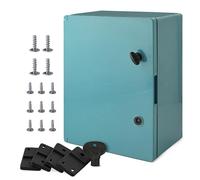BOXEXPERT Fleet Boîte de distribution extérieure en plastique ABS IP65 400 x 300 x 195 mm Série Fleet étanche Armoire murale Boîtier industriel Boîtier vide Bleu eau
