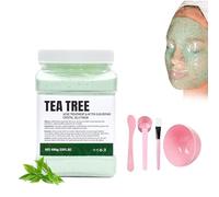 Boxiatil Jelly mask Masque Peel Off Anti Age Hydrogel - Poudre de Masque à la Gelée pour les Soins du Visage, Hydratant et Nourrissant pour une Peau Lumineuse et Douce(arbre à thé)