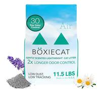 Boxiecat Litière agglomérante légère et parfumée de qualité supérieure pour Chat - Formule à Base de Plantes - Bac à litière Ultra Propre, contrôle des odeurs Plus Durable, litière agglomérante Dure,