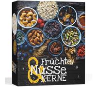 BOXILAND® Calendrier de l’Avent Bio Fruits, Noix & Graines 2025 [AVEC 24 SNACKS SAINS] - Calendrier de l’Avent Bio de Noix, Snacks Végans & Bio - Noix, calendrier de l’Avent, fruits secs sains