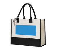 BOXILTD Grand sac fourre-tout en toile avec drapeau de l'État de l'Ohio - Sac à main pour femme, sac fourre-tout polyvalent en toile pour un usage quotidien, Couleur bleue naturelle, Taille unique