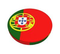 BOXILTD Housse de chaise ronde avec drapeau du Portugal - Pour tabouret de bar, chaise de salle à manger - Convient pour chaises de 30,5 à 35,6 cm