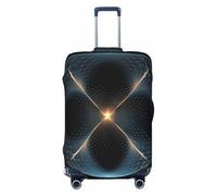 BOXILTD Housse de protection pour bagage de voyage en forme de papillon en forme de pois - Convient aux bagages de 45,7 à 81,3 cm - Noir, violet, rouge, noir, X-Large