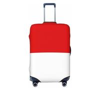 BOXILTD Housse de protection pour bagage de voyage motif drapeau de Hesse - Housse de protection pour valise de 45,7 à 81,3 cm, noir, violet, rouge, noir, Medium
