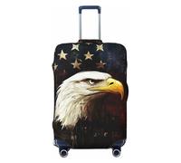 BOXILTD North American Eagle Housse de protection pour valise de 45,7 à 81,3 cm, noir, violet, rouge, noir, X-Large