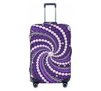 BOXILTD Pearl Chain Housse de protection pour valise de 45,7 à 81,3 cm, noir, violet, rouge, noir, Small