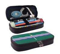 BOXILTD Peterborough Trousse à crayons en cuir avec motif drapeau de Peterborough - Trousse multifonction avec fermeture éclair, un joli porte-stylo adapté pour le travail