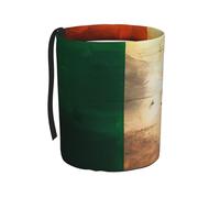 BOXILTD Poubelle de voiture rétro drapeau irlandais - Poubelle pliable multifonction pour voiture, SUV, camion, noir