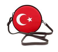 BOXILTD Sac à bandoulière en cuir avec sangle réglable, parfait pour le travail, les voyages et le shopping, Drapeau de la Turquie, Taille unique