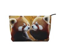 BOXILTD Smart Wolf Trousse de maquillage de voyage souple avec fermeture éclair Idéal pour les essentiels, Smart Little Panda, One Size