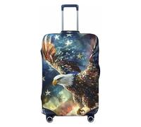 BOXILTD Soaring Eagle Housse de protection pour valise de 45,7 à 81,3 cm, noir, violet, rouge, Noir/blanc, X-Large