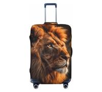 BOXILTD The Lion's Gaze Housse de protection pour valise de 45,7 à 81,3 cm, noir, violet, rouge, noir, Small
