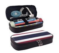BOXILTD Trousse à crayons en cuir avec motif drapeau de la Thaïlande - Trousse multifonction avec fermeture éclair, un joli porte-stylo adapté pour le travail