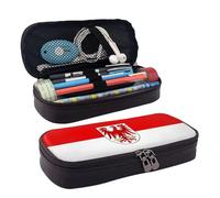BOXILTD Trousse à crayons en cuir avec motif drapeau du Brandebourg - Trousse multifonction avec fermeture éclair, un joli porte-stylo adapté pour le travail