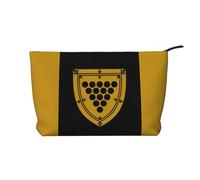 BOXILTD Trousse de maquillage avec motif drapeau irlandais - Trousse de maquillage de voyage souple, compacte avec fermeture éclair, idéale pour les essentiels, Drapeau du comté de Cornouailles, One