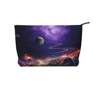 BOXILTD Uranus Trousse de maquillage compacte avec fermeture éclair Idéal pour les essentiels, Space Planet, One Size